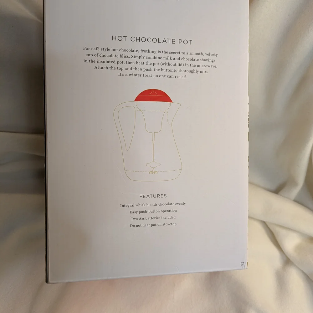 Williams Sonoma Noel Hot Chocolate Pot
